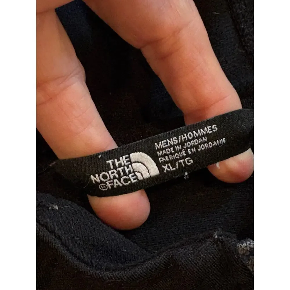The North Face Cinder Hoodie Mens Size XL Black Fleece Lined Full Zip Outdoor